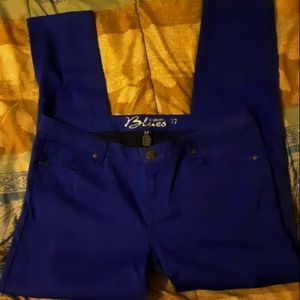 Celebrity Blues Juniors 17 Woman's 14 Indigo Jegging Skinny Jean